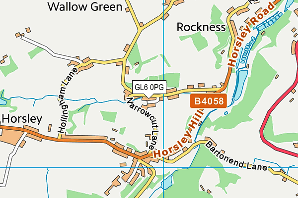 GL6 0PG map - OS VectorMap District (Ordnance Survey)