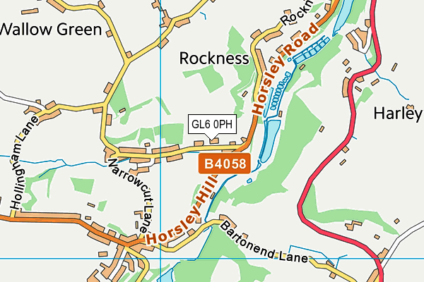 GL6 0PH map - OS VectorMap District (Ordnance Survey)