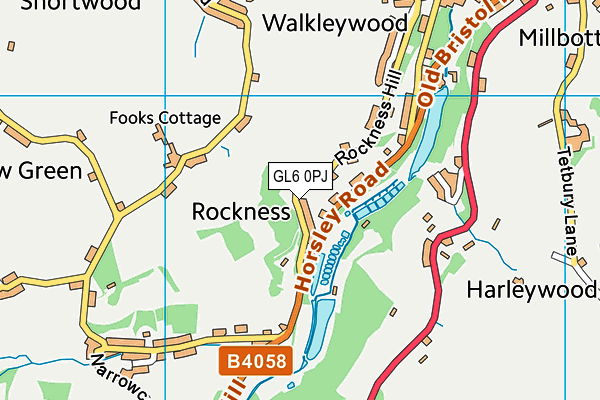 GL6 0PJ map - OS VectorMap District (Ordnance Survey)