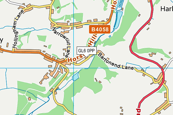 GL6 0PP map - OS VectorMap District (Ordnance Survey)