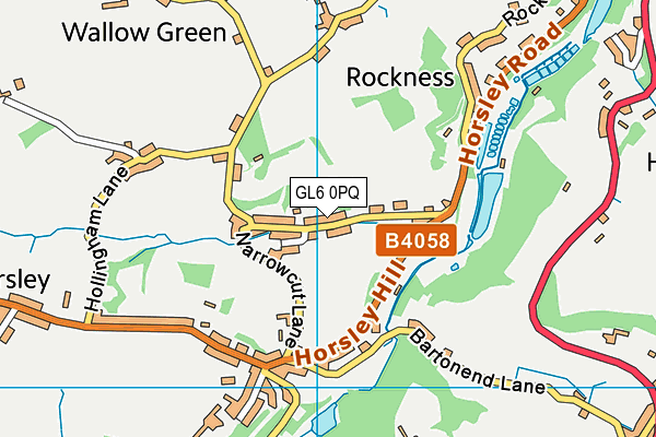 GL6 0PQ map - OS VectorMap District (Ordnance Survey)