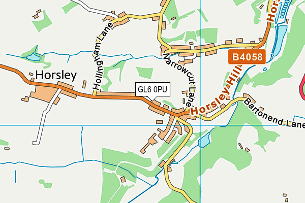 Horsley Church of England Primary School map (GL6 0PU) - OS VectorMap District (Ordnance Survey)