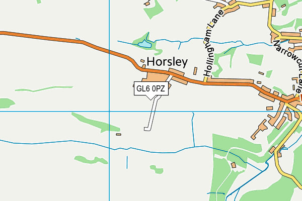 GL6 0PZ map - OS VectorMap District (Ordnance Survey)