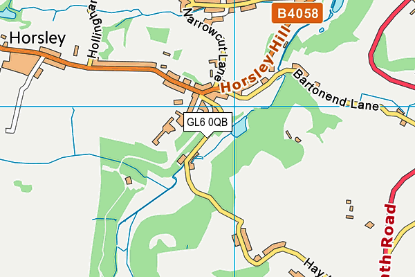 GL6 0QB map - OS VectorMap District (Ordnance Survey)