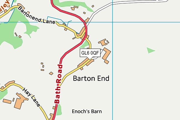 GL6 0QF map - OS VectorMap District (Ordnance Survey)