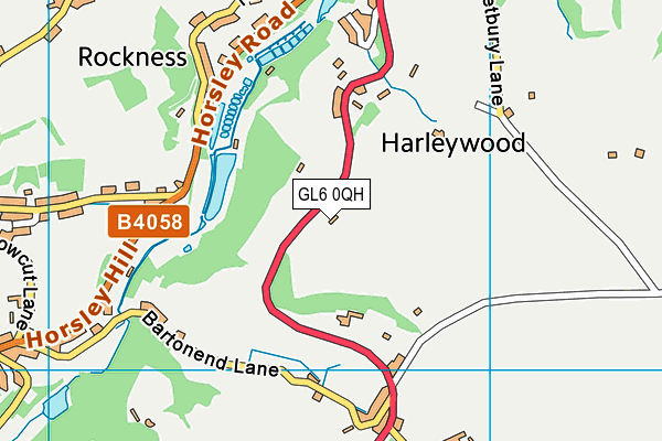 GL6 0QH map - OS VectorMap District (Ordnance Survey)