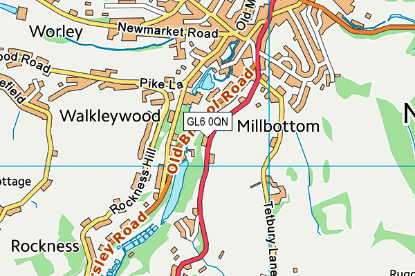 GL6 0QN map - OS VectorMap District (Ordnance Survey)