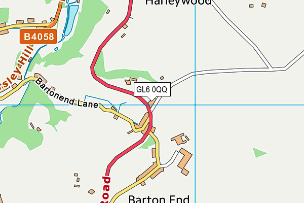 GL6 0QQ map - OS VectorMap District (Ordnance Survey)