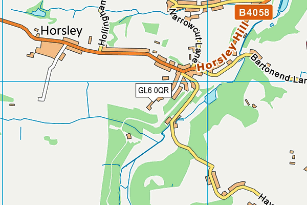 GL6 0QR map - OS VectorMap District (Ordnance Survey)