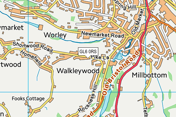 GL6 0RS map - OS VectorMap District (Ordnance Survey)