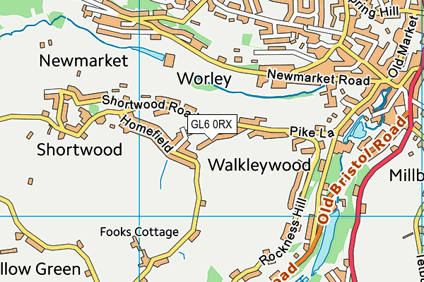 GL6 0RX map - OS VectorMap District (Ordnance Survey)