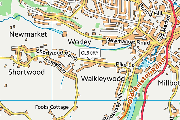 GL6 0RY map - OS VectorMap District (Ordnance Survey)