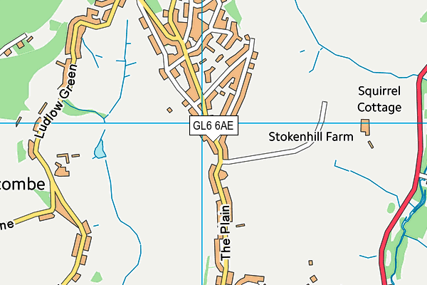 Whiteshill & Ruscombe Playing Fields map (GL6 6AE) - OS VectorMap District (Ordnance Survey)
