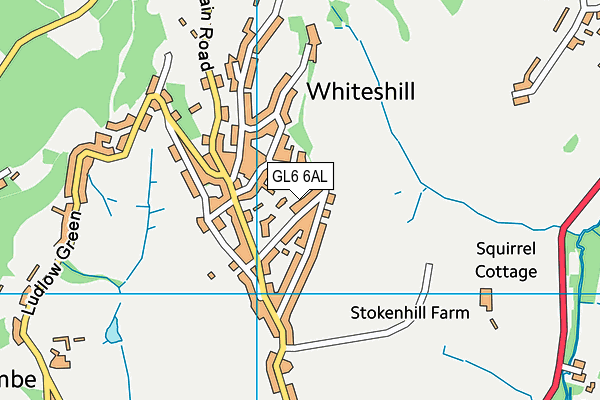 GL6 6AL map - OS VectorMap District (Ordnance Survey)