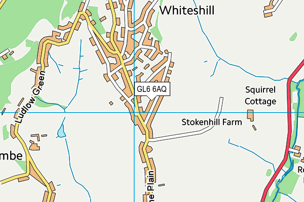 GL6 6AQ map - OS VectorMap District (Ordnance Survey)