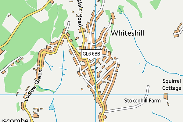 GL6 6BB map - OS VectorMap District (Ordnance Survey)