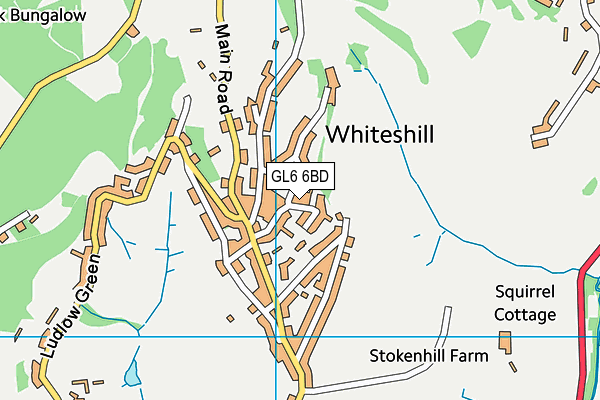 GL6 6BD map - OS VectorMap District (Ordnance Survey)