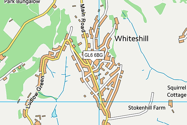 GL6 6BG map - OS VectorMap District (Ordnance Survey)