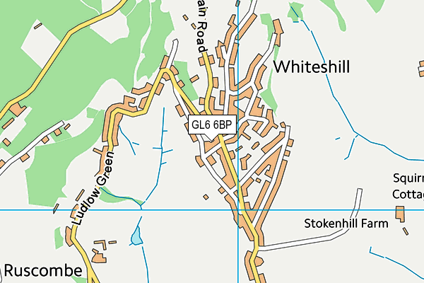 GL6 6BP map - OS VectorMap District (Ordnance Survey)