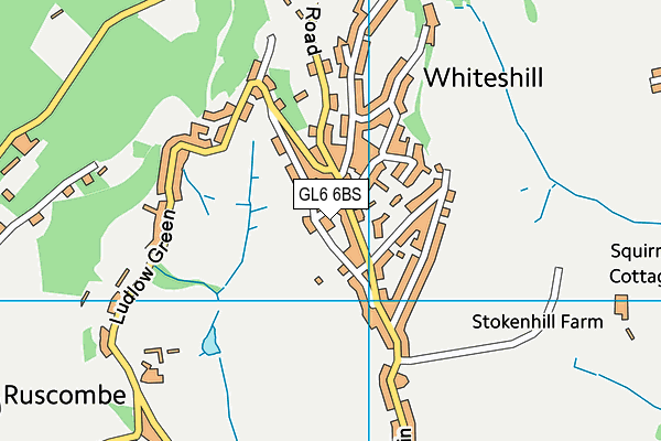 GL6 6BS map - OS VectorMap District (Ordnance Survey)