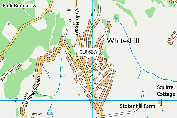 GL6 6BW map - OS VectorMap District (Ordnance Survey)