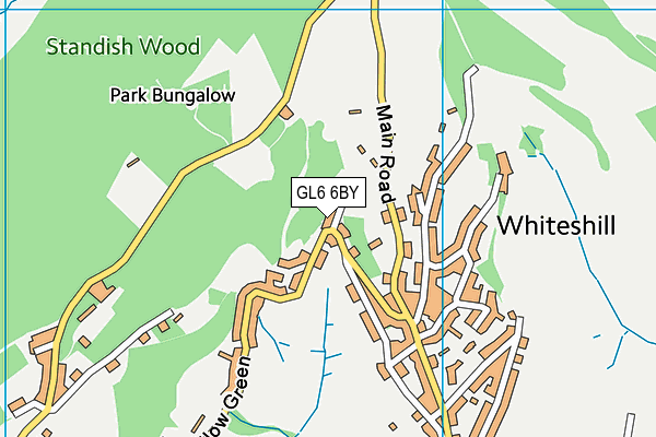 GL6 6BY map - OS VectorMap District (Ordnance Survey)