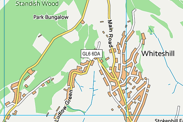 GL6 6DA map - OS VectorMap District (Ordnance Survey)