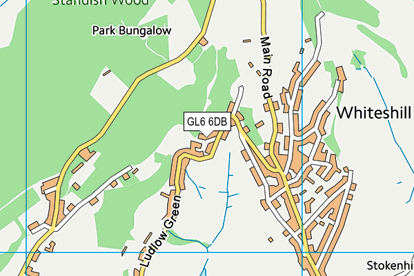 GL6 6DB map - OS VectorMap District (Ordnance Survey)