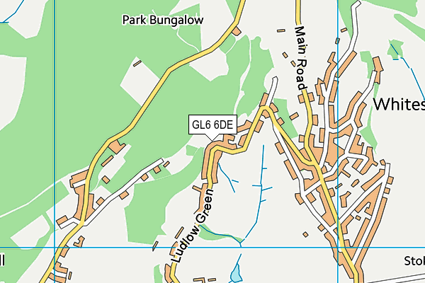 GL6 6DE map - OS VectorMap District (Ordnance Survey)