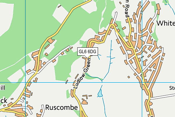 GL6 6DG map - OS VectorMap District (Ordnance Survey)