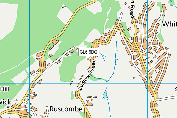 GL6 6DQ map - OS VectorMap District (Ordnance Survey)