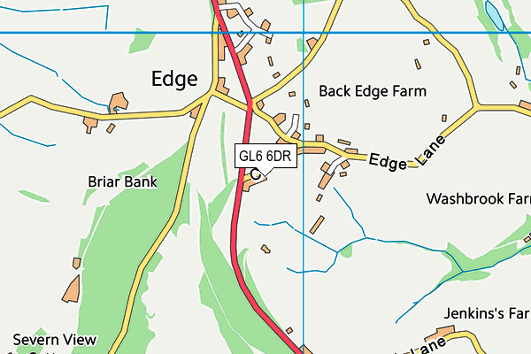 GL6 6DR map - OS VectorMap District (Ordnance Survey)