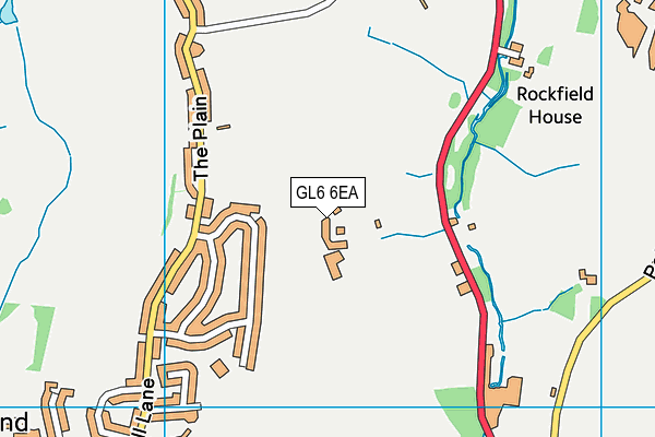 GL6 6EA map - OS VectorMap District (Ordnance Survey)