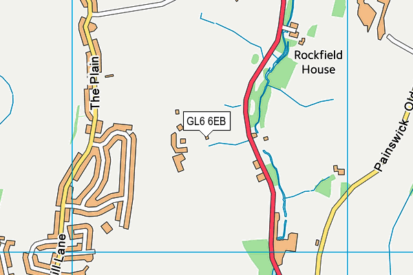 GL6 6EB map - OS VectorMap District (Ordnance Survey)