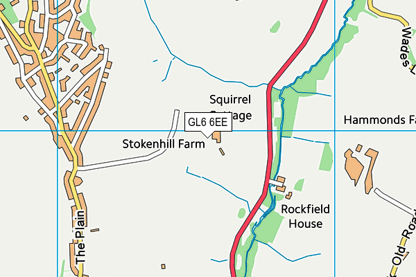 GL6 6EE map - OS VectorMap District (Ordnance Survey)