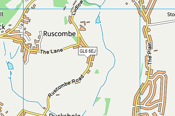 GL6 6EJ map - OS VectorMap District (Ordnance Survey)