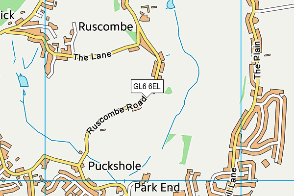 GL6 6EL map - OS VectorMap District (Ordnance Survey)