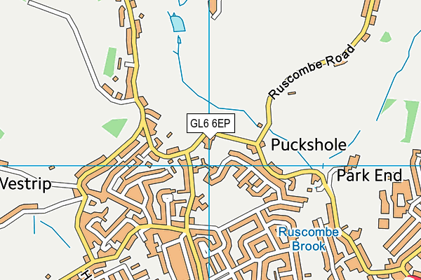 GL6 6EP map - OS VectorMap District (Ordnance Survey)