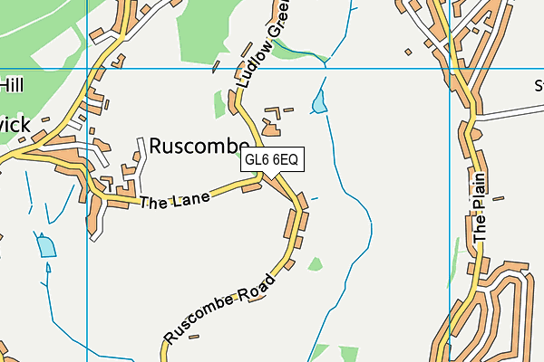 GL6 6EQ map - OS VectorMap District (Ordnance Survey)