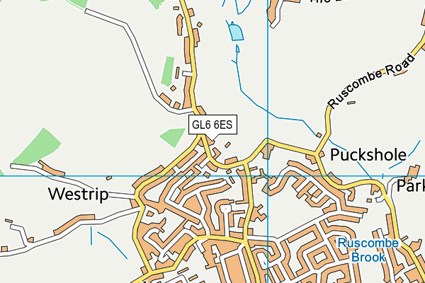 GL6 6ES map - OS VectorMap District (Ordnance Survey)