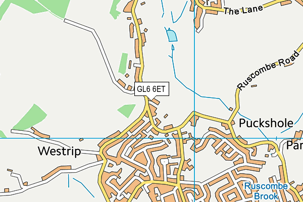 GL6 6ET map - OS VectorMap District (Ordnance Survey)