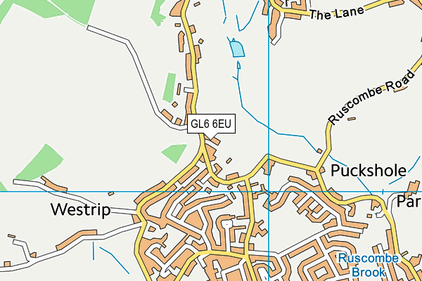 GL6 6EU map - OS VectorMap District (Ordnance Survey)