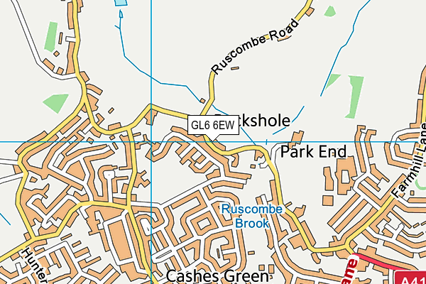 GL6 6EW map - OS VectorMap District (Ordnance Survey)