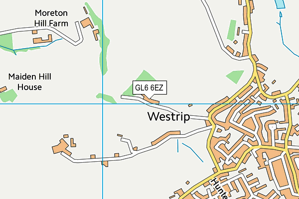 GL6 6EZ map - OS VectorMap District (Ordnance Survey)