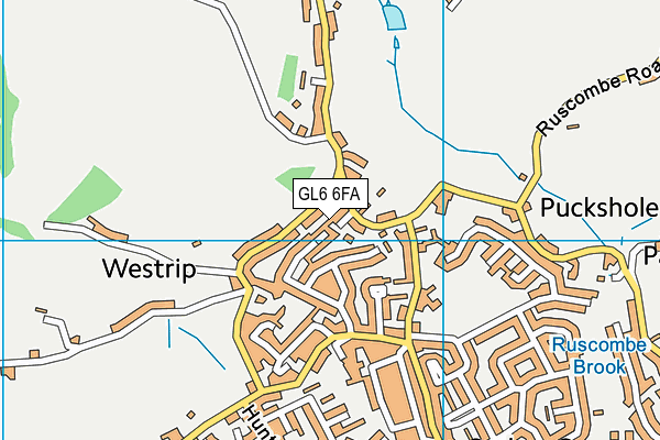 GL6 6FA map - OS VectorMap District (Ordnance Survey)