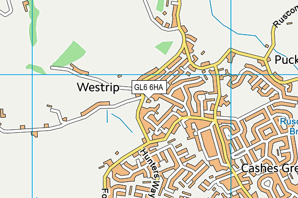 GL6 6HA map - OS VectorMap District (Ordnance Survey)