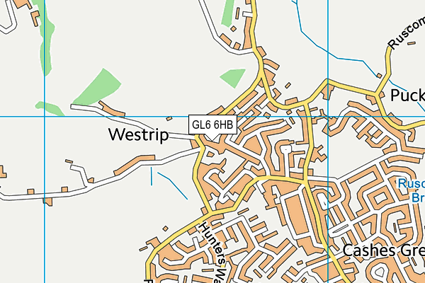 GL6 6HB map - OS VectorMap District (Ordnance Survey)