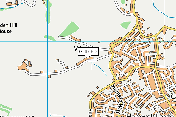 GL6 6HD map - OS VectorMap District (Ordnance Survey)