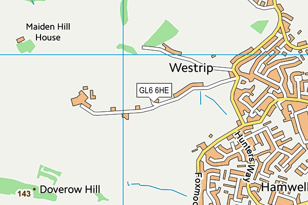 GL6 6HE map - OS VectorMap District (Ordnance Survey)