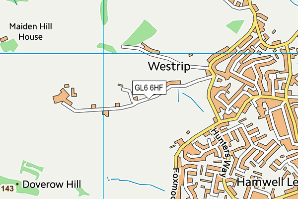 GL6 6HF map - OS VectorMap District (Ordnance Survey)